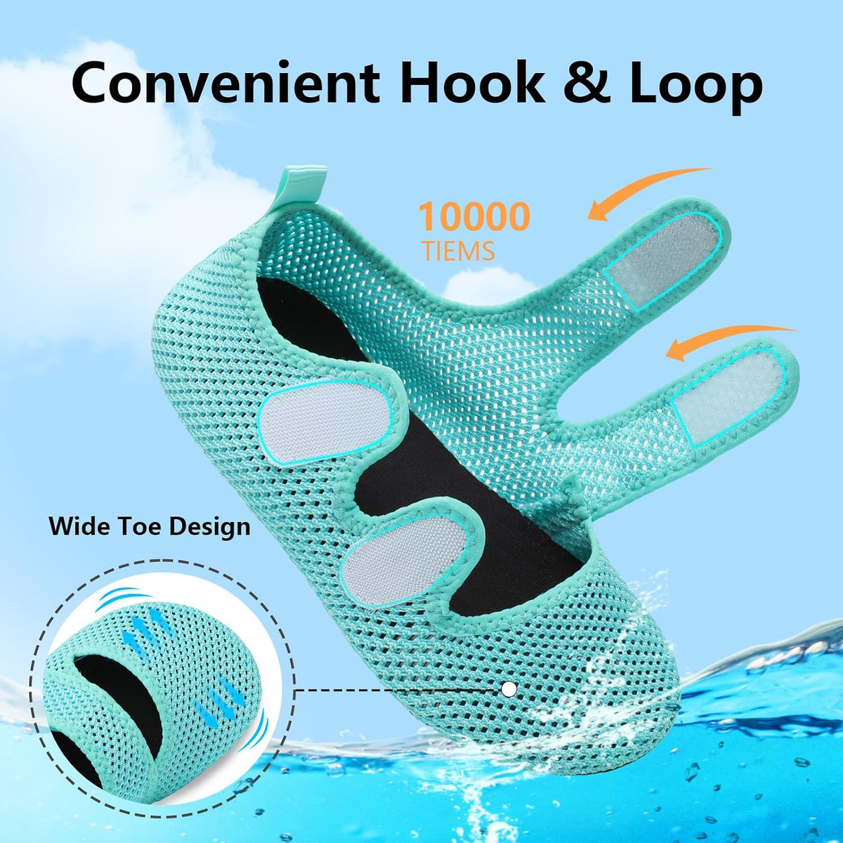 Water Shoes for Women Men Wide Barefoot Beach Swim Aqua Socks Quick Dry Pool River Sea Shoes Sandals Non-Slip