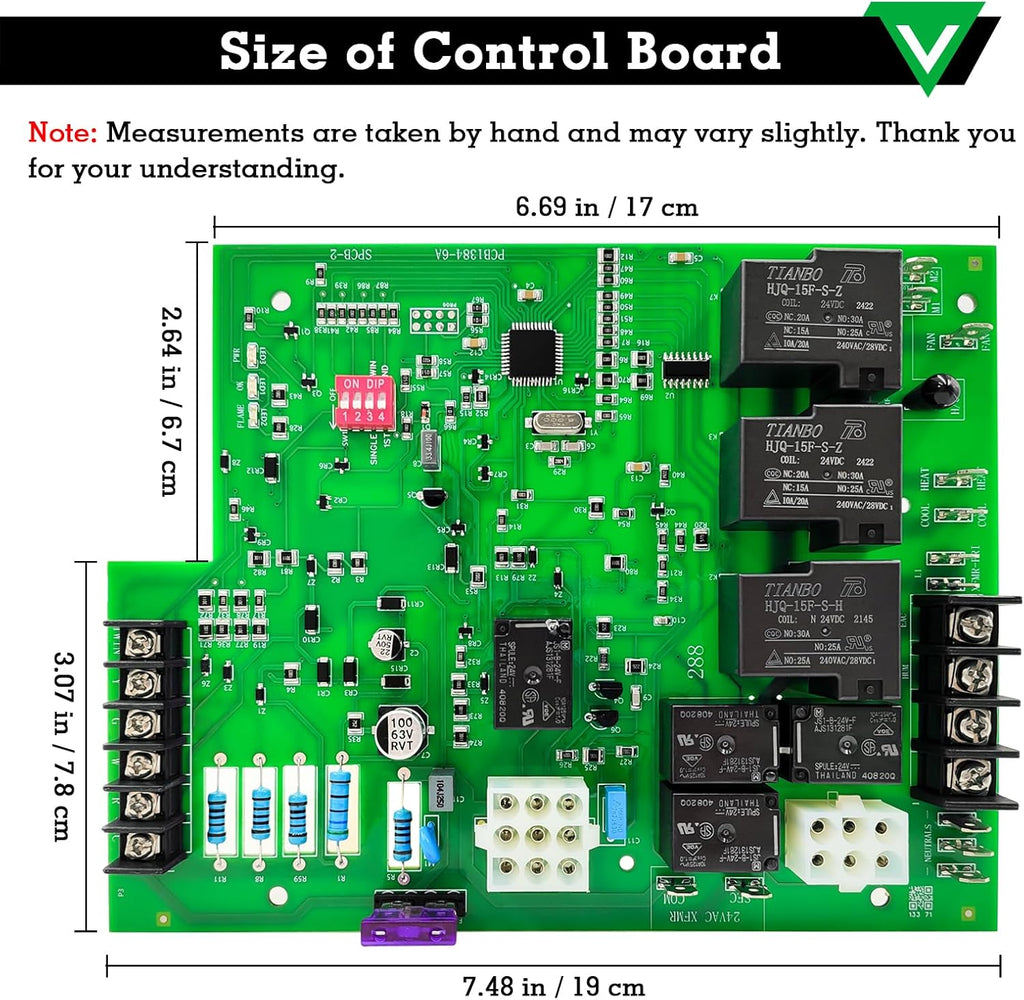 62-24084-82 Furnace Control Board, Furnace Control Circuit Ignition Board Module, Replacement for Furnace Control Board