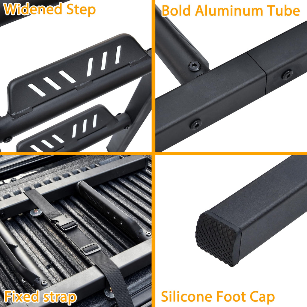 42" Foldable Pickup Truck Universal Tailgate Ladder
