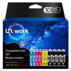 Remanufactured Replacement for Epson 127 Ink Cartridges 10 Pack