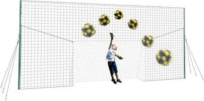 Soccer Goal, Rebounder and Backstop Net | All-in-one backyard system; continuous shooting practice and missed-shot