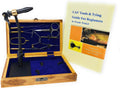 Colorado Anglers Fly Tying Standard Tool Kit with Wooden Box & Book, Rotary Vise, Bobbin, Scissors, Whip Finisher