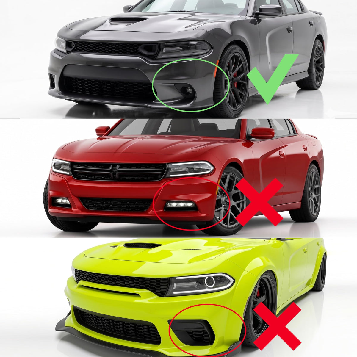 Front Bumper Lip Spoile for 2015-2023 Dodge Charger Accessories