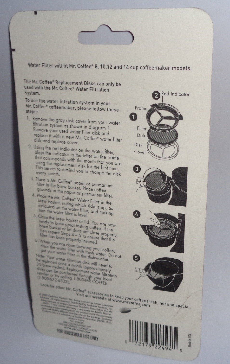 Mr. Coffee Water Filter Replacement Disc3
