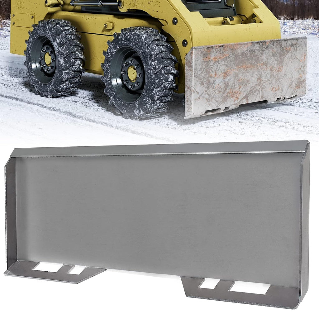 3/8" Skid Steer Mount Plate Attachment for Kubota, Bobcat Tractor | Universal Quick Attach, Heavy Duty 50 Steel, Weld