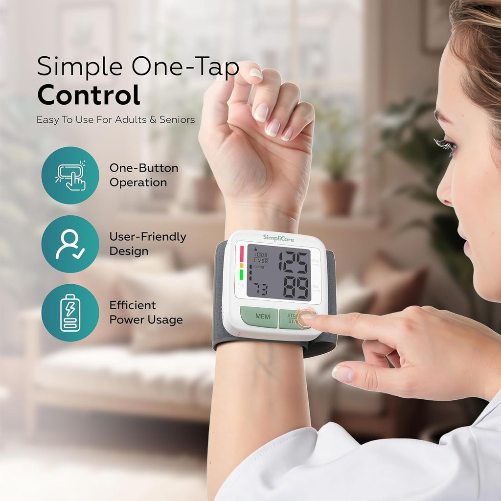 Wrist Blood Pressure Monitor for Home Use – FDA 510(k) Cleared Class II Blood Pressure Machine, Digital BP Cuff