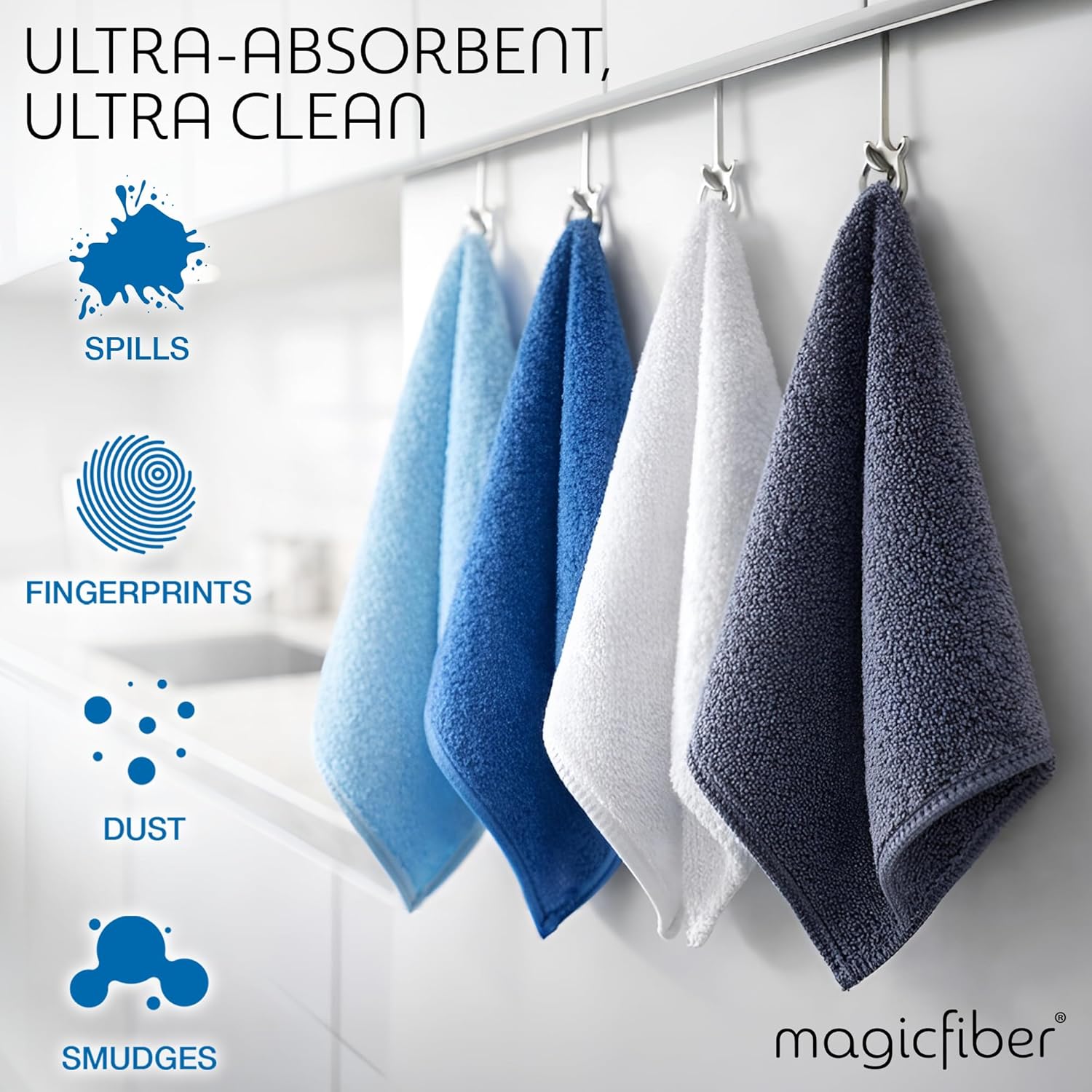 Microfiber Cleaning Cloth - Higher Quality, Larger Size - Micro Fiber Cloth for Cleaning Rags, Dust Cloths, Kitchen