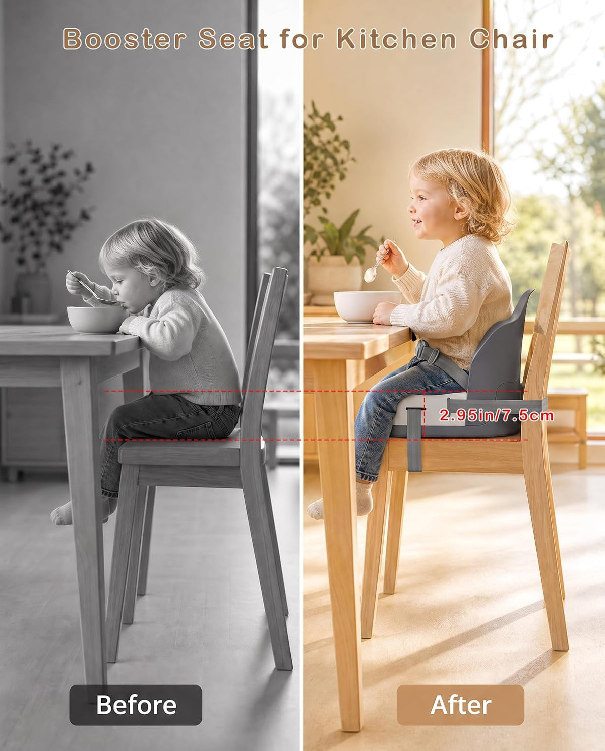 Booster Seat for Kitchen Chair for Babies and Toddlers