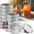 Canning Jar Lids With Rings For Mason Regular Mouth 24Pcs Regular Mouth Kerr Ball Jars Lids With Rings Good Sealing