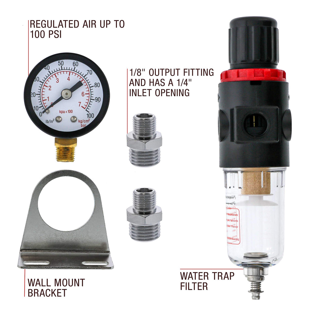 Master Airbrush True Diaphragm Airbrush Pressure Regulator