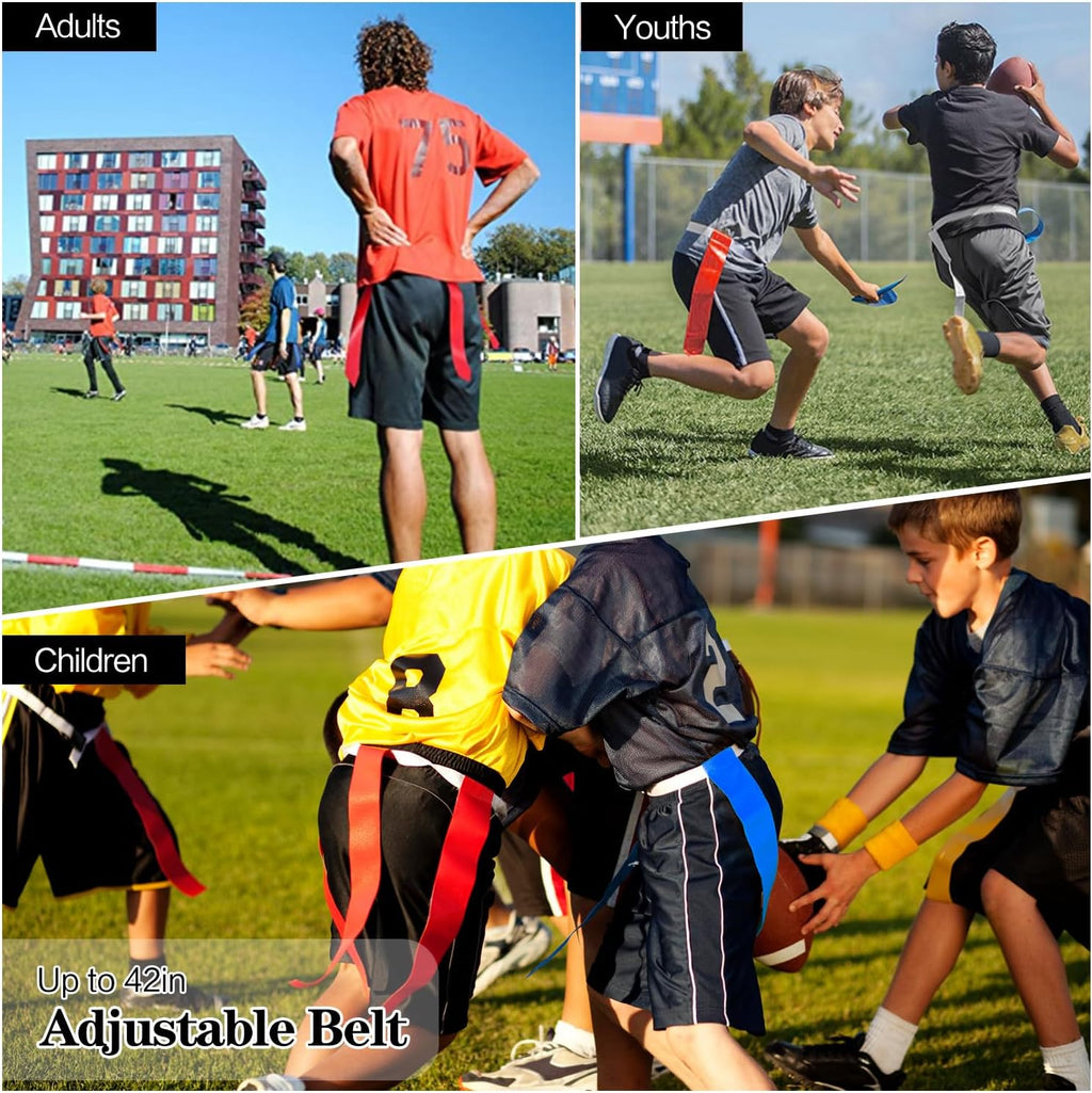 Flag Football Belts, Easy Tear Away Belt for Youths, Adult Players