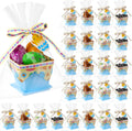 36 Set DIY Mini Easter Basket Stuffers Gift Baskets Empty Bulk Small Plastic Treat Boxes 4 Inch for Candy Snack