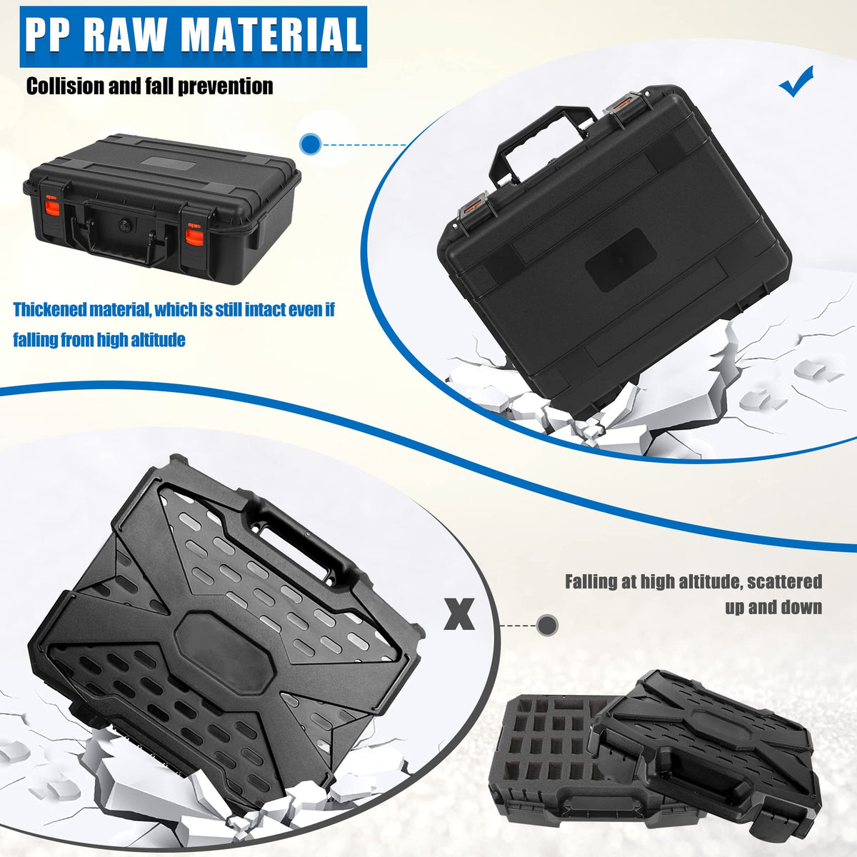 Miniature Storage Figure Hard Shell Case, 80-108 Slots RPG Minis Carry