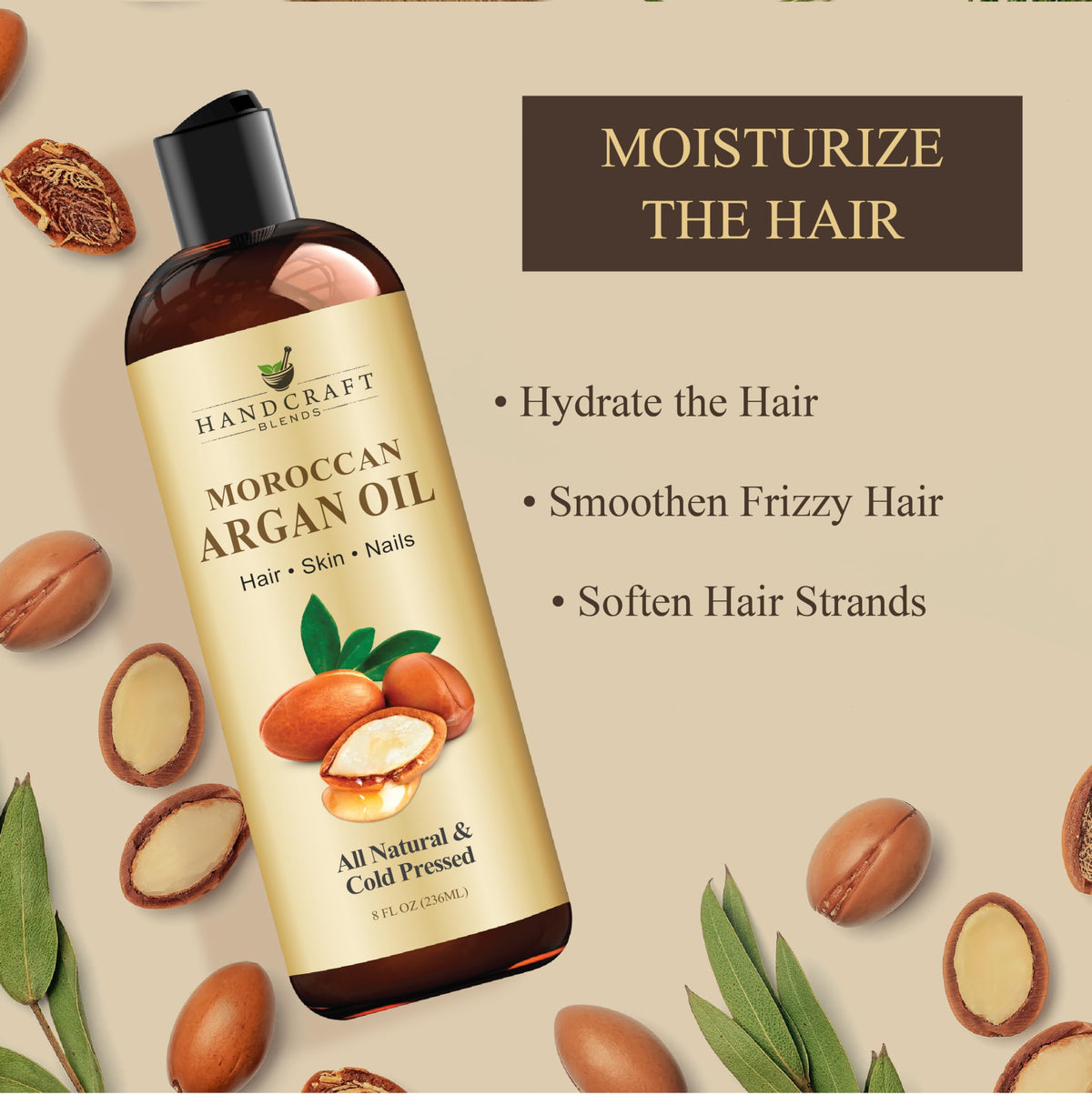 Moroccan Argan Oil - 8 Fl Oz