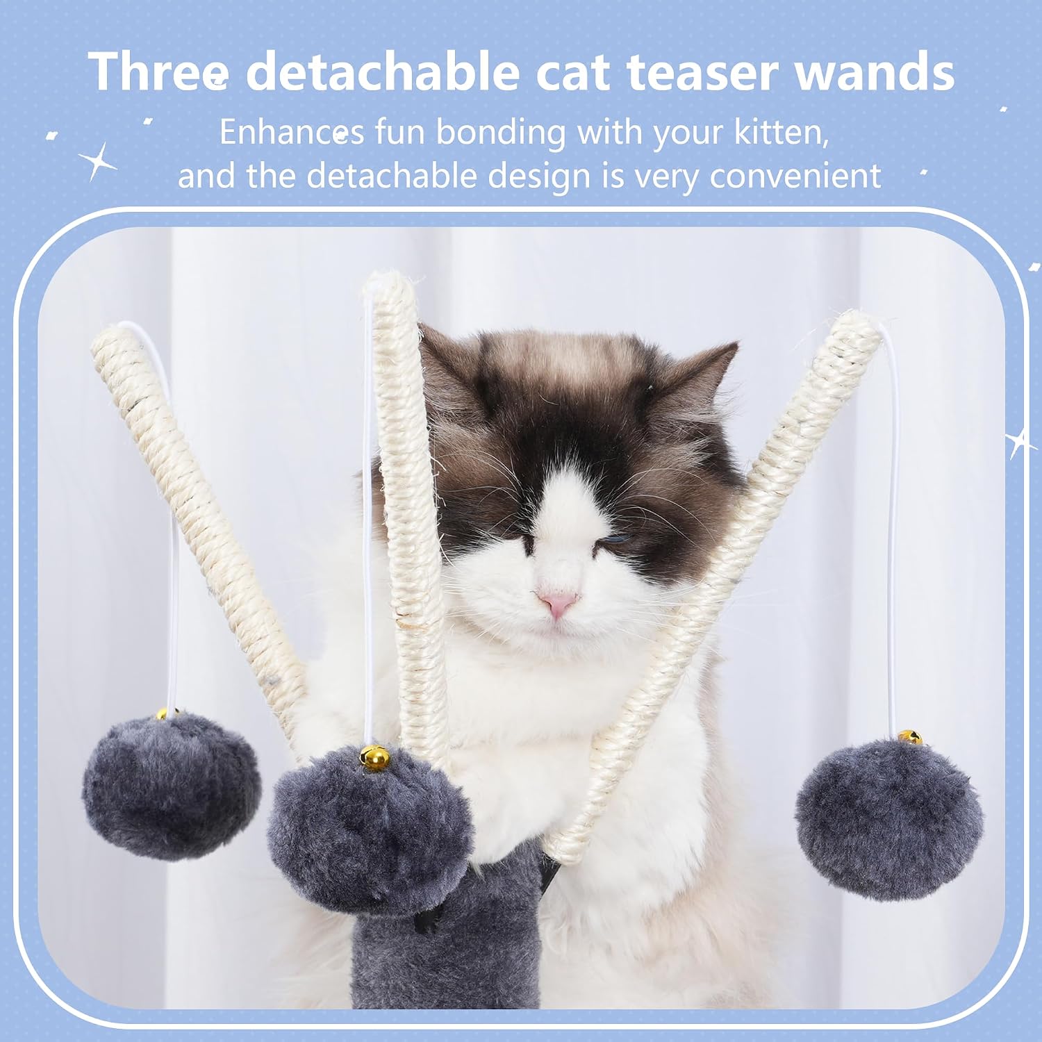 Cat Tree Tower, Scratching Posts with Removable Toys, Cozy Condo, Platform, Hammock, Sisal Scratch Board and Ball for