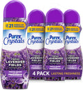 Crystals In-Wash Scent Booster, Fresh Lavender Fields, 21 oz, 4-Pack