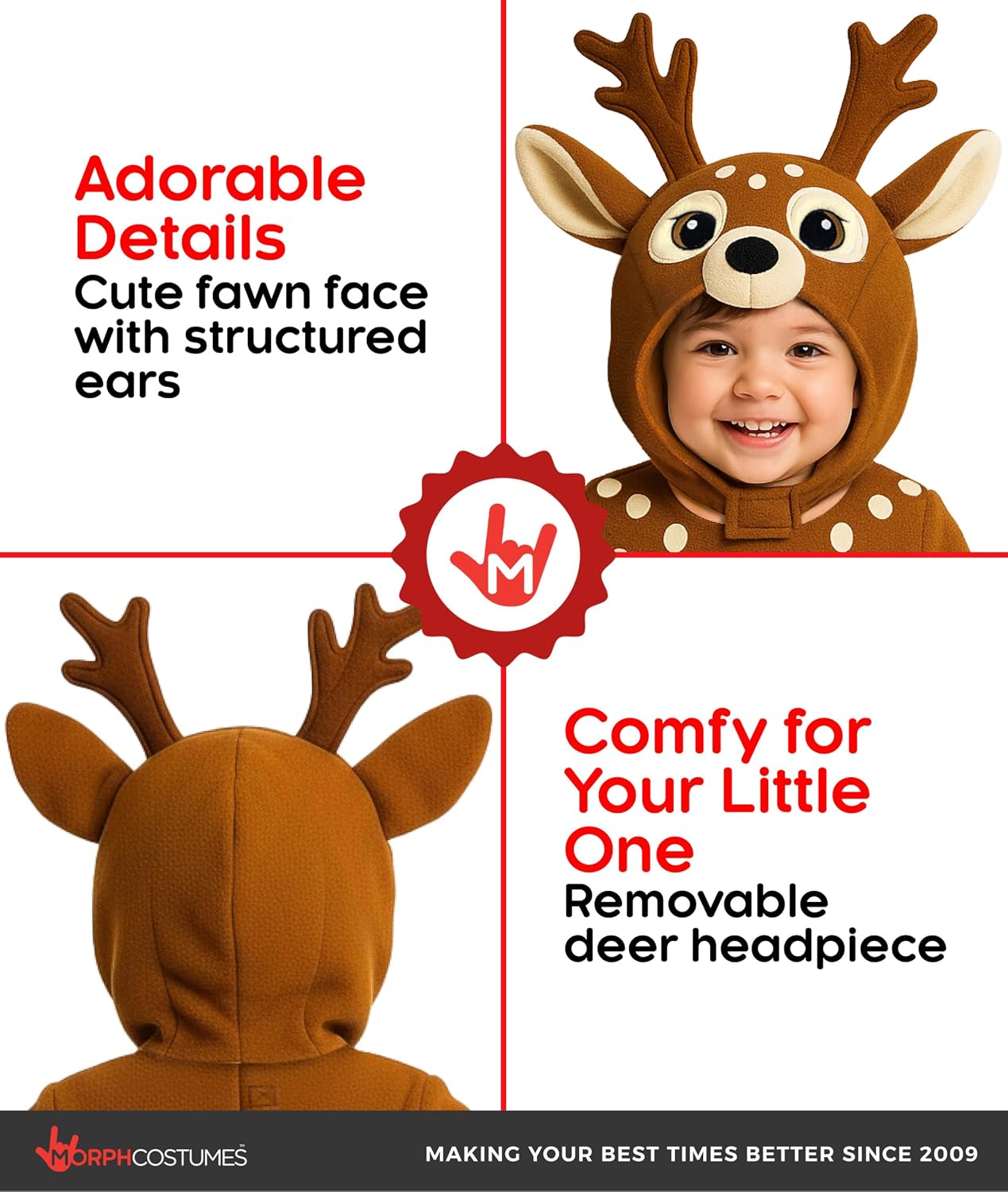 Toddler Deer Costume, Baby Deer Halloween Costumes, Infant Fawn Costume, Halloween Costumes For Kids