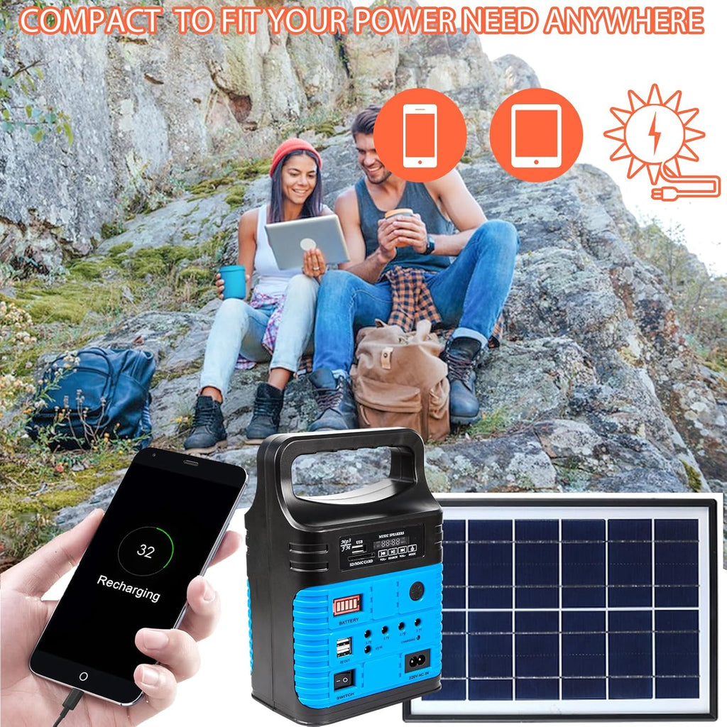 Portable Power Station,Solar Generator with Panels included,LiFePO4 Battery Pack Small Solar Powered Generator with