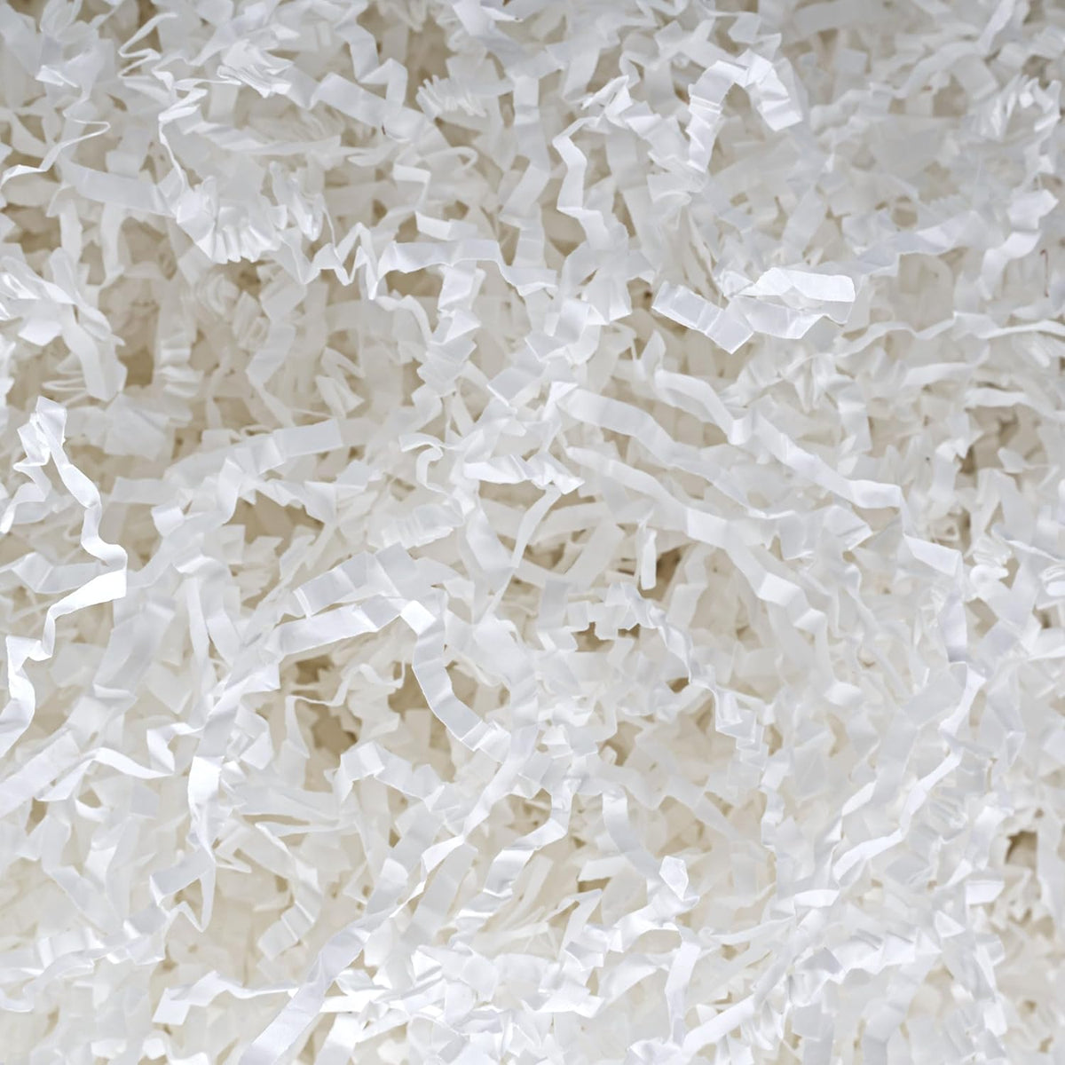 Crinkle Cut Paper 7oz Shredded Gift Basket Filler (White)