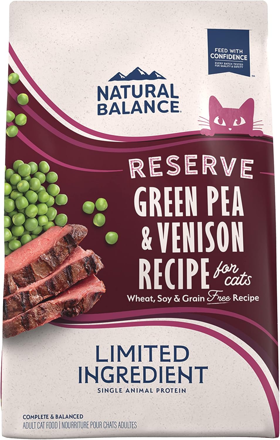 Limited Ingredient Cat Food, Green Pea & Venison, 4 lb