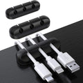 Cable Holder Clips, 3-Pack Cable Management Cord Organizer Clips Silicone Self Adhesive for Desktop USB Charging
