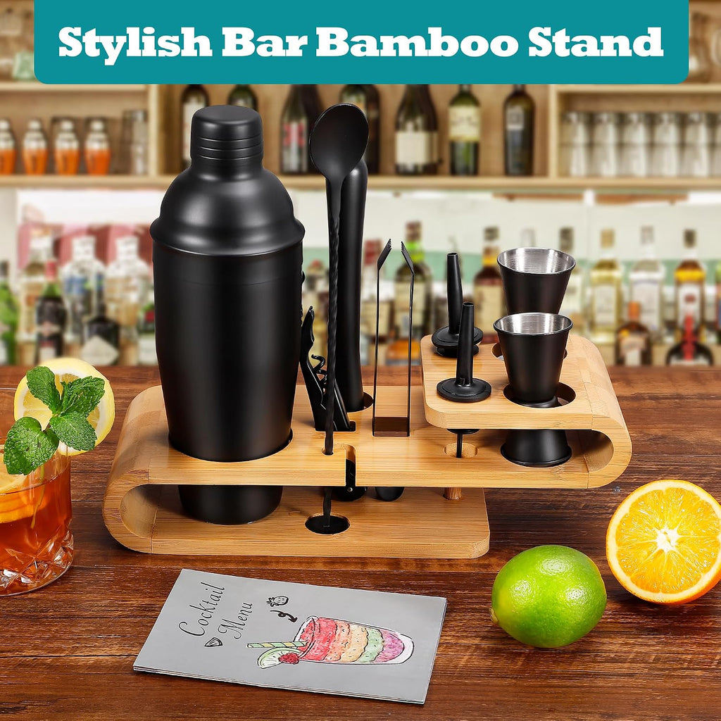 Cocktail Shaker Set - 12-Piece Complete Bartender Kit for Home Bar and Cocktail Making - Includes Cocktail Shaker