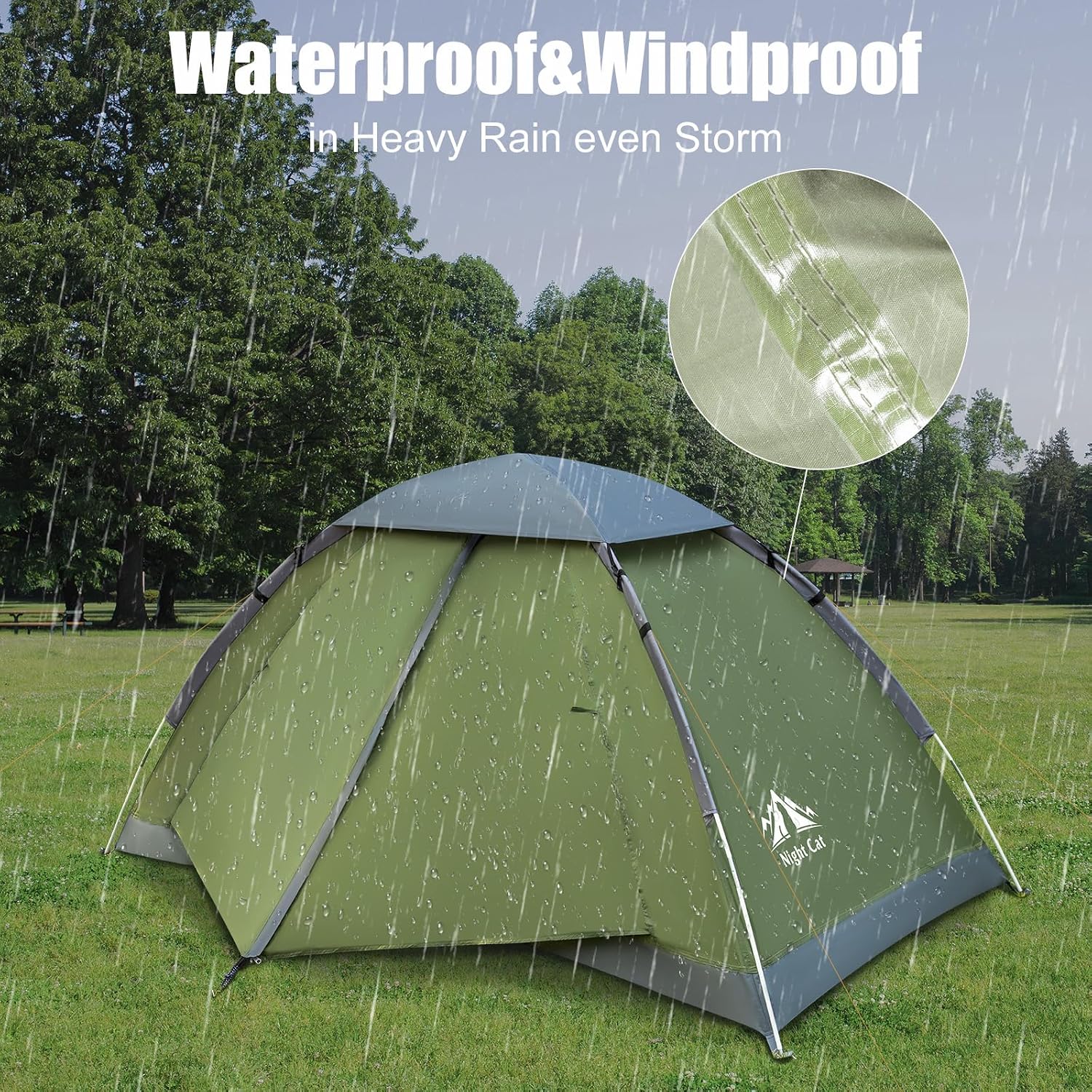 Backpacking Tent for One 1 to 2 Persons Lightweight Waterproof Camping Hiking Tent for Adults Kids Scouts Easy Setup