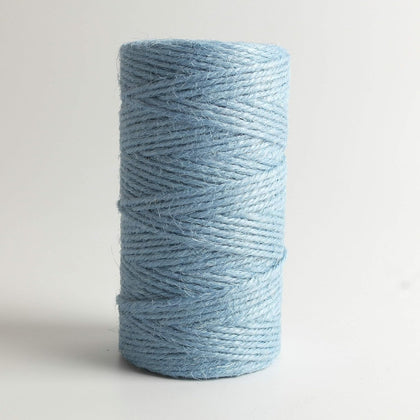 300 Feet Natural Light Blue Jute Cord Trimming Twine Crafts Gift Christmas Decoration Packing Materials Durable for