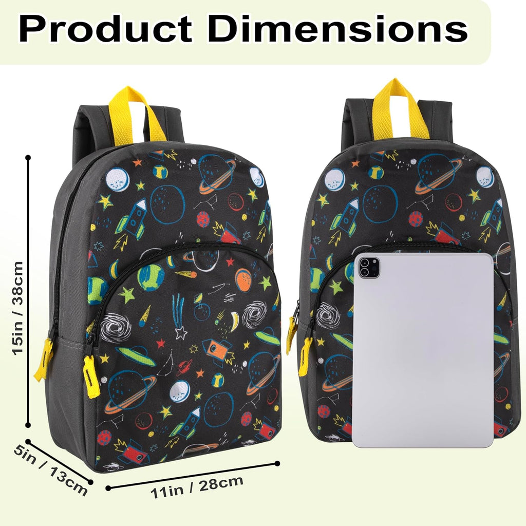 15 Inch Kids Backpacks for Boys & Girls | Preschool, Kindergarten, Elementary School Backpacks with Adjustable