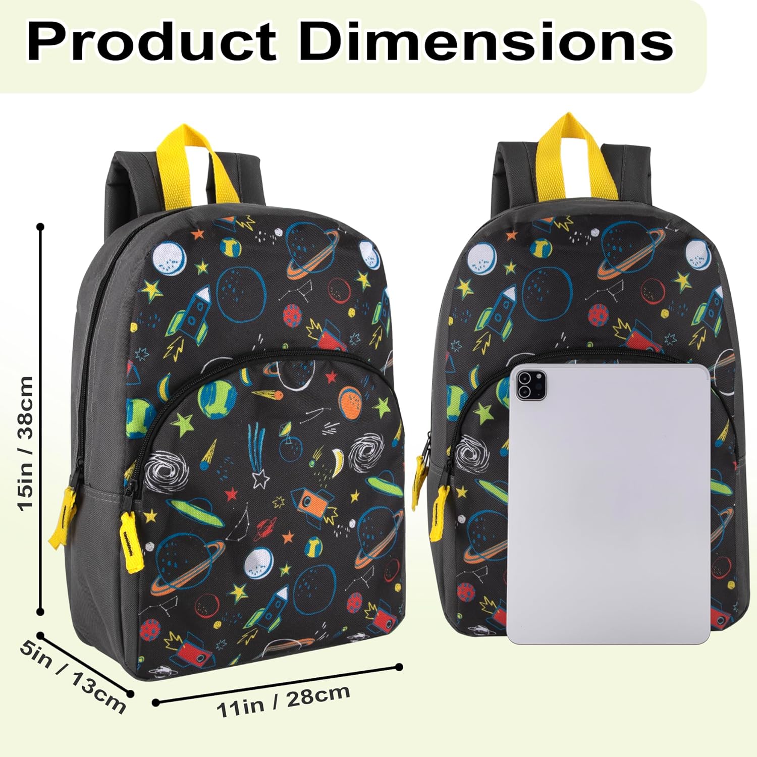 15 Inch Kids Backpacks for Boys & Girls | Preschool, Kindergarten, Elementary School Backpacks with Adjustable