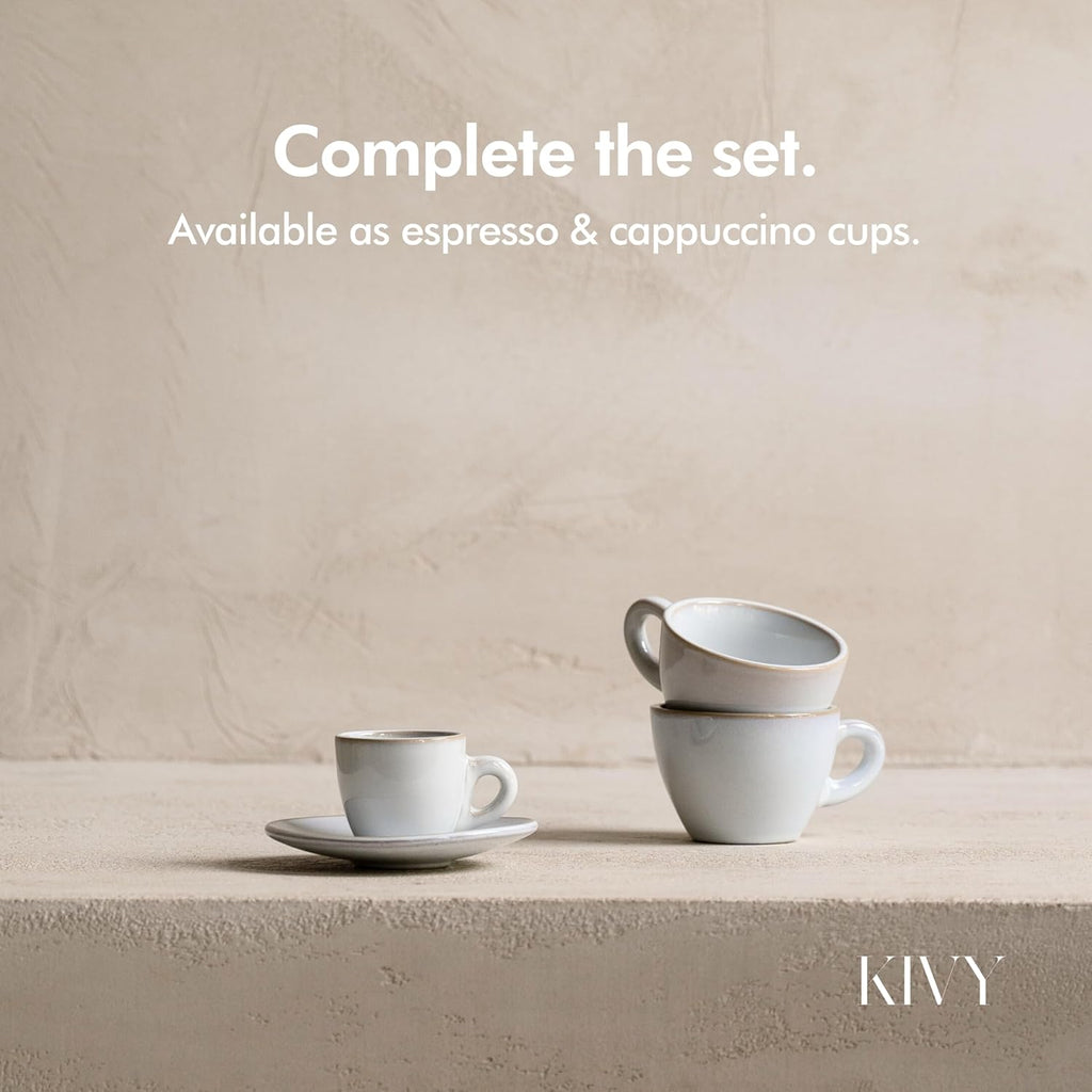Cappuccino Cups set - 4x 8oz - Thick-walled stoneware cappuccino cup