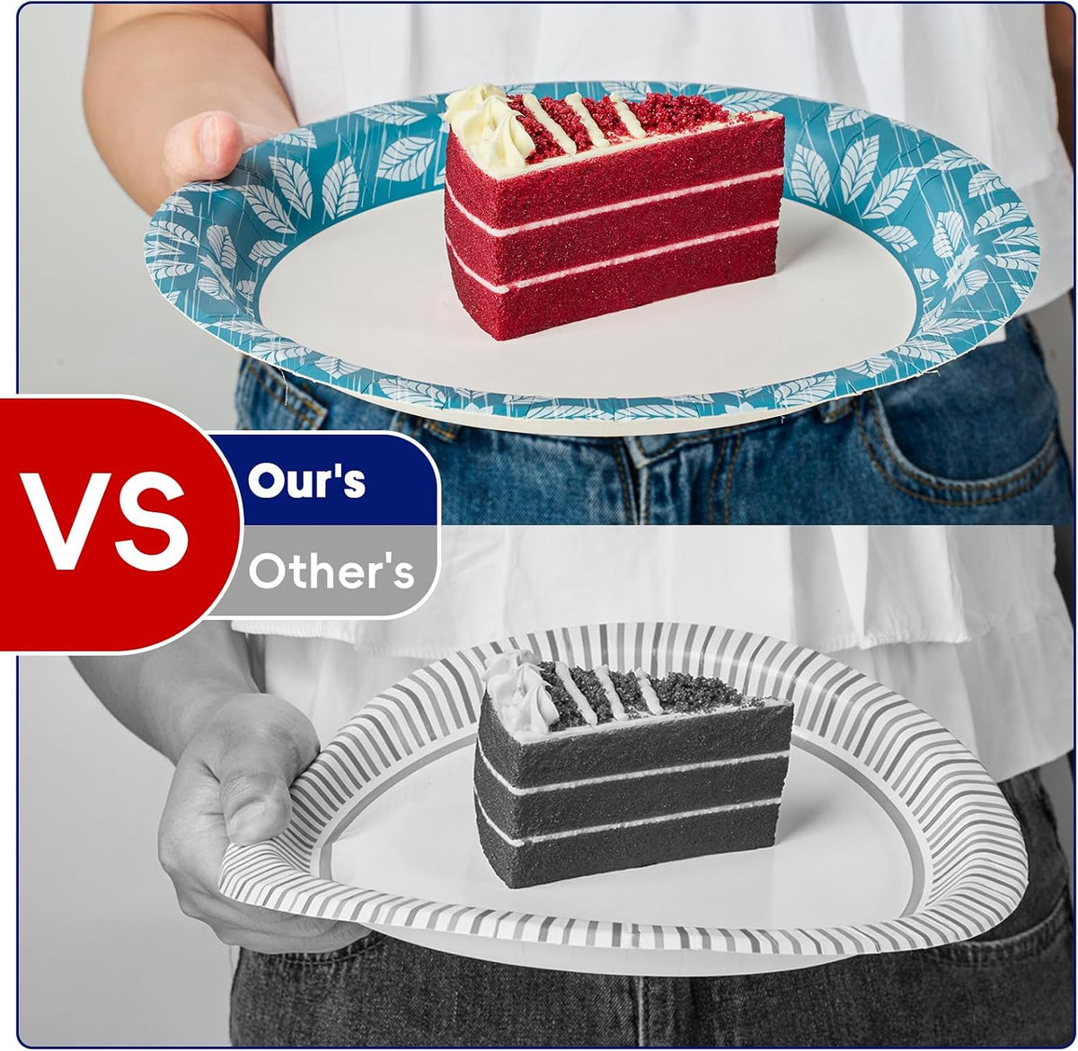 10 inch 140 Pack Disposable Paper Plates