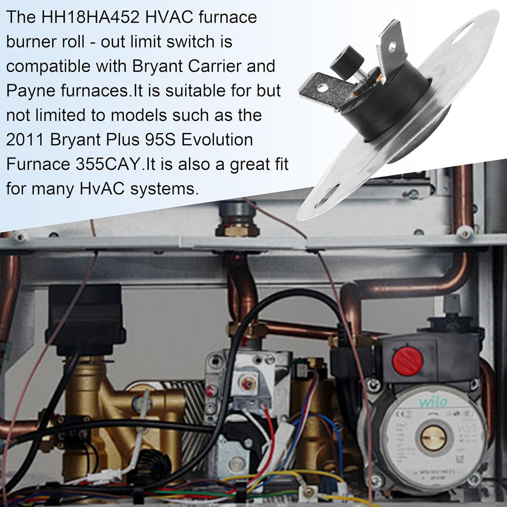 HH18HA452 Limit Switch L250F for Bryant & Carrier Furnace - 1PCS