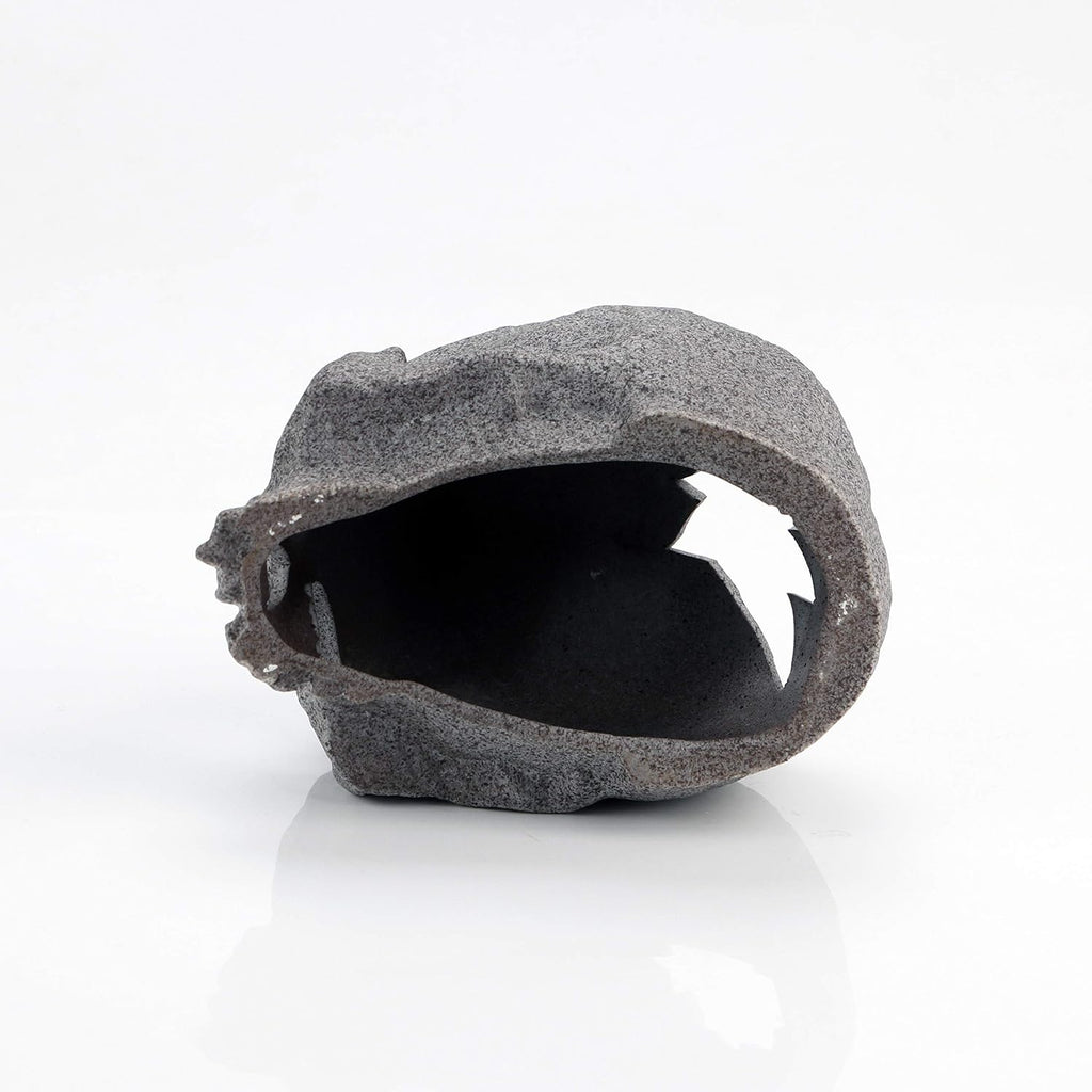 Aquarium Decorations Skull Rock, Ceramic Shelters - Betta Habitat | Breeding Tube, Hiding cave, Stackable Fish Tank