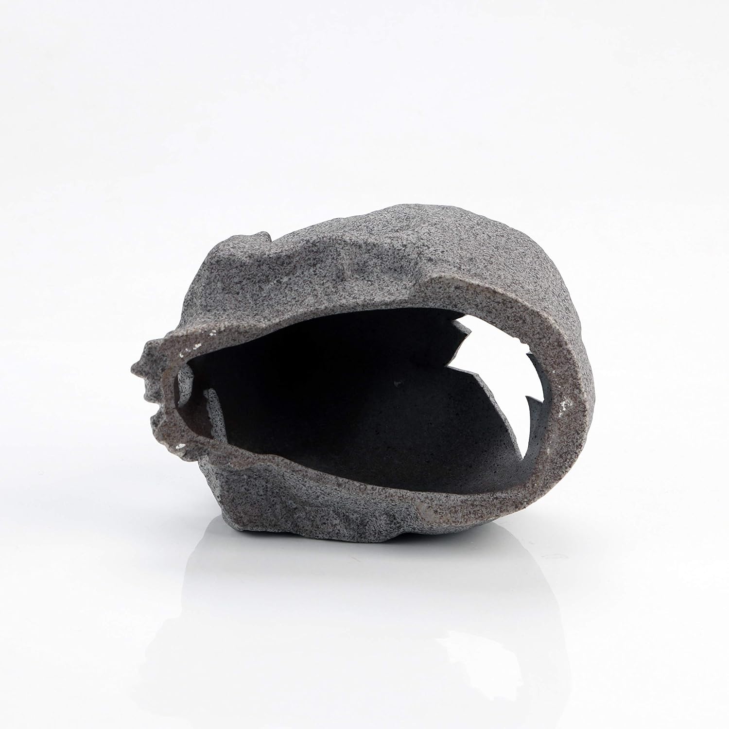 Aquarium Decorations Skull Rock, Ceramic Shelters - Betta Habitat | Breeding Tube, Hiding cave, Stackable Fish Tank