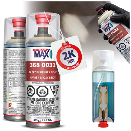 2K Epoxy Primer Beige | 2K Primer Automotive | Epoxy Spray Paint
