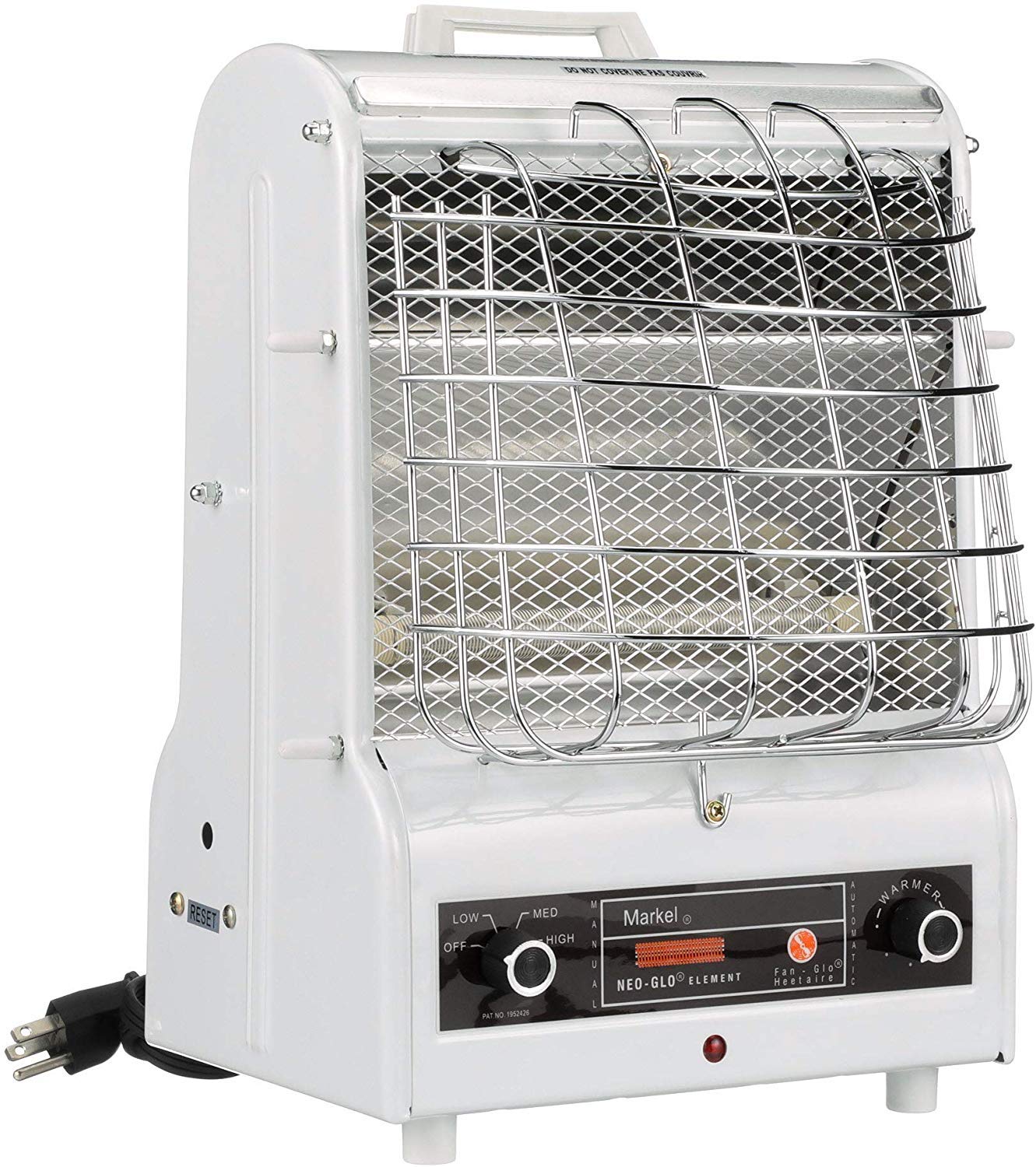Corporation 198TMC Fan Forced Portable Heater – Radiant, 1500/900/600W, 120V, Winter Heating Equipment. Heating