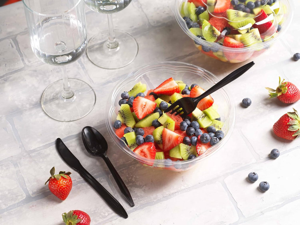 1000 Count Black Plastic Silverware Set Disposable Cutlery