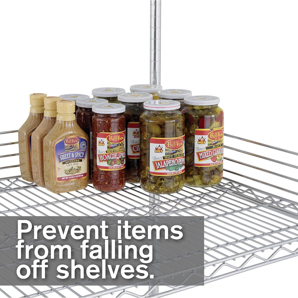 L48N-4C Super Erecta 4" High Stackable Ledge for Wire Shelving, Chrome, 48"…