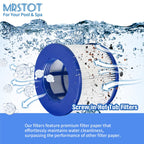 Screw-in Hot Tub Filter Replacement for RELXTIME/ALEKO (4 Pack)