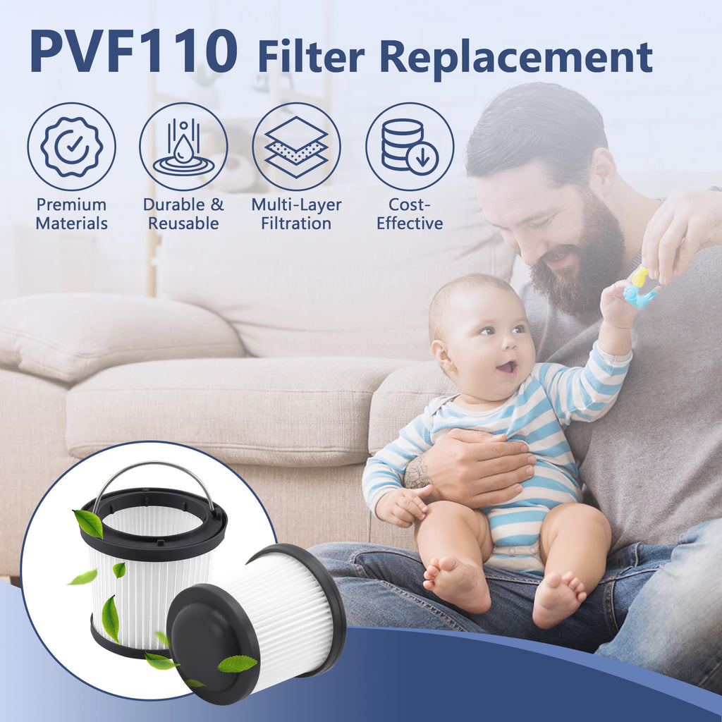 PVF110 Replacement Filter for Black and Decker Handheld Pivot Vacuum