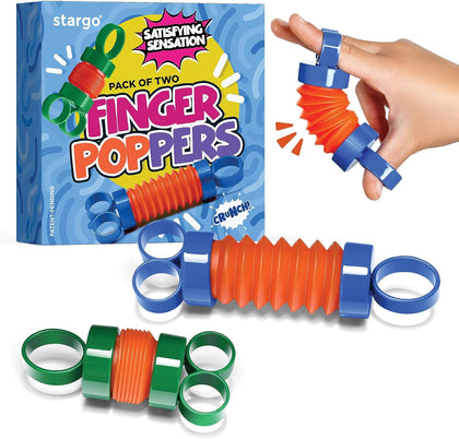 Finger Poppers Hand Gripper Strengthener for Kids Hand Exercisers Pop Tube Mini Fidget Toys - Sensory Toy for Kids