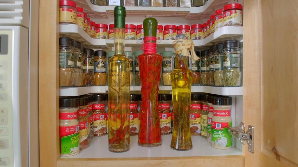 Deluxe - Expandable Spice Rack and Stackable Cabinet & Pantry Organizer (1 Set of 2 Shelves) - As seen on TV Deluxe