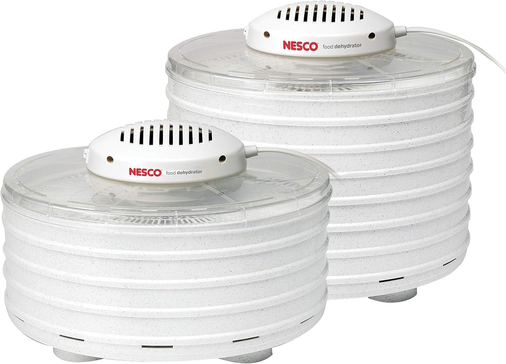 FD-37 Food Dehydrator, For Snacks, Fruit, Beef Jerky,White/Clear, 4 Trays