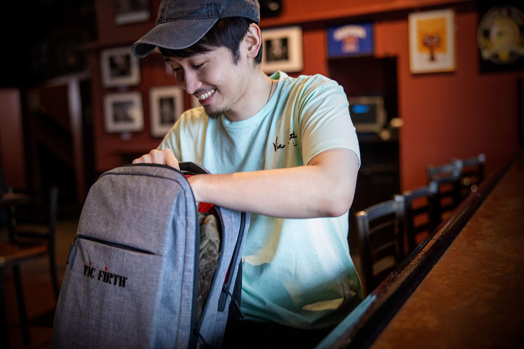 Gray Travel Backpack
