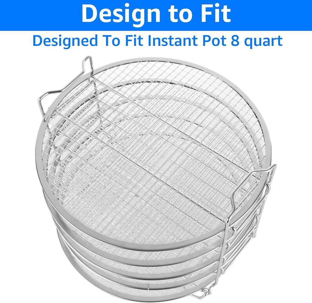 Dehydrator Rack For Ninja Foodi Accesories, Stainless Steel Stand Accesories, Dehydrator Stand With 5 Stackable