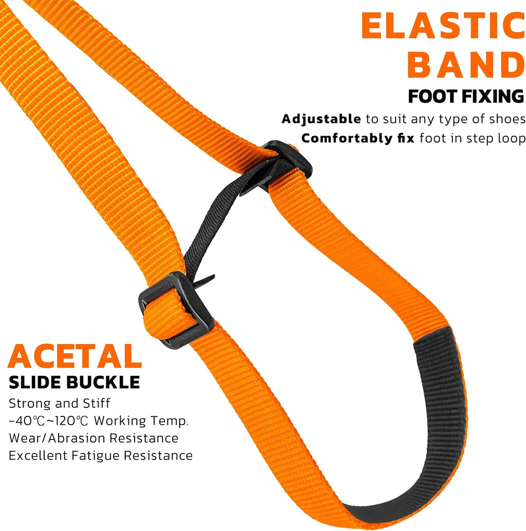 Foot Loop Ascender Sling Adjustable for Rope Ascending Climbing Arborist Caving Aid Climbing Gear SRT Rope Walking