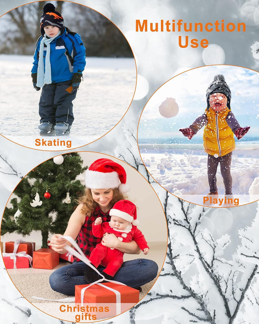 Winter Toddler Boys Hat Dinosaur Warm Mittens Scarf Set Pompom Baby Beanie Knitted Baby Hat Scarf Gloves Earflaps