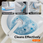 Small Bathroom Trash Can with Toilet Brush Set,36 Disposable Refills