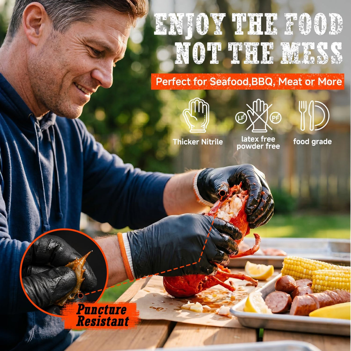 BBQ Gloves,Disposable BBQ Gloves Heat Resistant Cooking